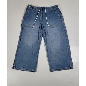 Lauren Ralph Lauren Jeans Co. Women's Sz 8 Vintage Cotton Drawstring Denim